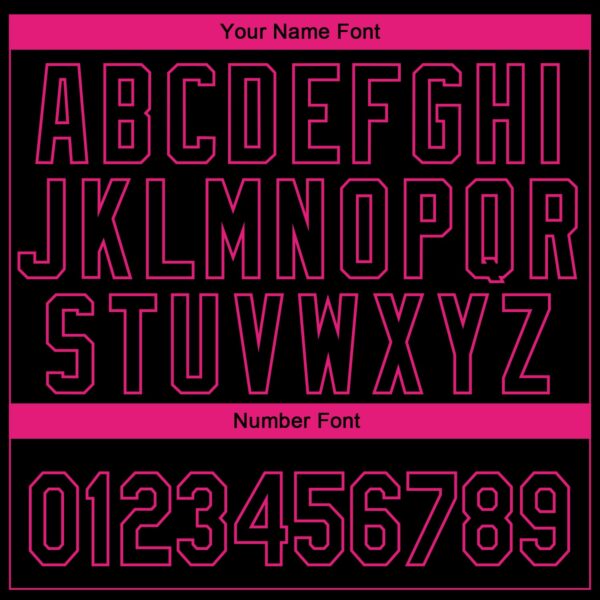 Custom Black Hot Pink 3D Pink Ribbon Breast Cancer Awareness Month Women Health Care Support Authentic Baseball Jersey