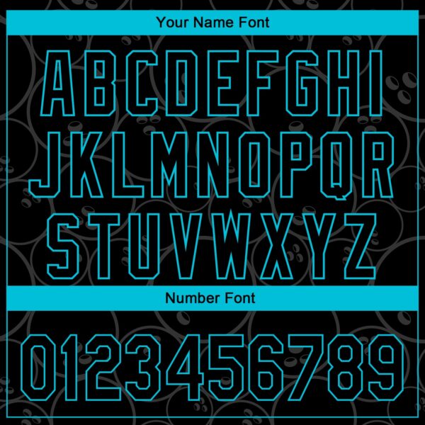 Custom Black Lakes Blue 3D Pattern Design Bowling Ball Authentic Baseball Jersey