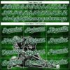 Custom Green White 3D Pattern Design A Skeleton Playing Billiards While Drinking A Beer Authentic Baseball Jersey