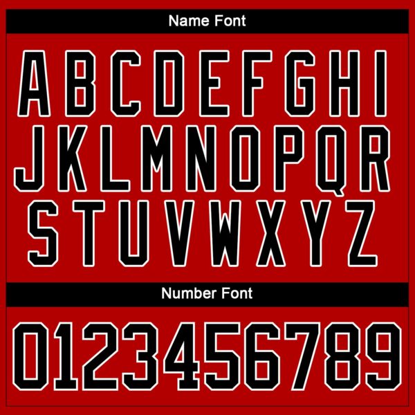 Custom Red Black-White Christmas Santa Claus 3D Hockey Lace Neck Jersey