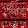 Custom Red Black-White Christmas Snowman 3D Hockey Lace Neck Jersey