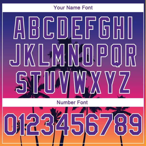 Custom Purple White 3D Pattern Tropical Hawaii Trees Authentic Basketball Jersey