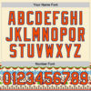 Custom Cream Orange-Royal 3D Pattern Design Traditional African Ethnic Style Authentic Baseball Jersey