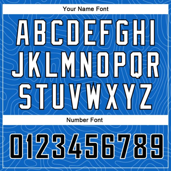 Custom Blue Black-White Rounded Zigzag Lines Authentic City Edition Basketball Jersey