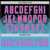 Custom Black Pink-Sky Blue 3D Pattern Design Gradient Square Shapes Authentic Baseball Jersey