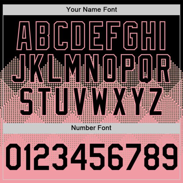 Custom Black Medium Pink 3D Pattern Design Gradient Square Shapes Authentic Baseball Jersey