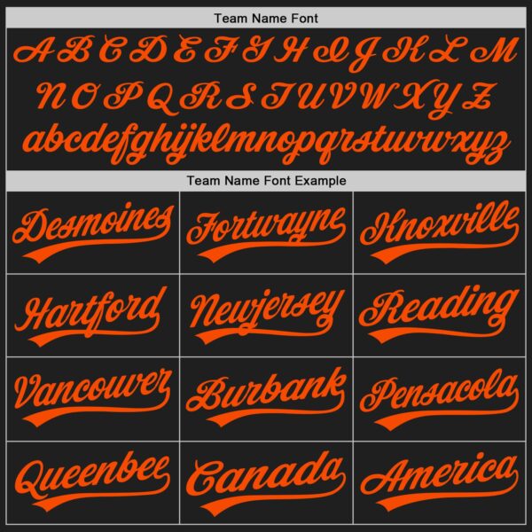 Custom Graffiti Pattern Orange-Black 3D Scratch Authentic Baseball Jersey