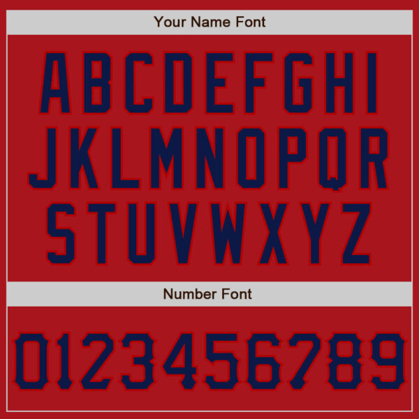 Custom Graffiti Pattern Navy-Red 3D Scratch Authentic Baseball Jersey