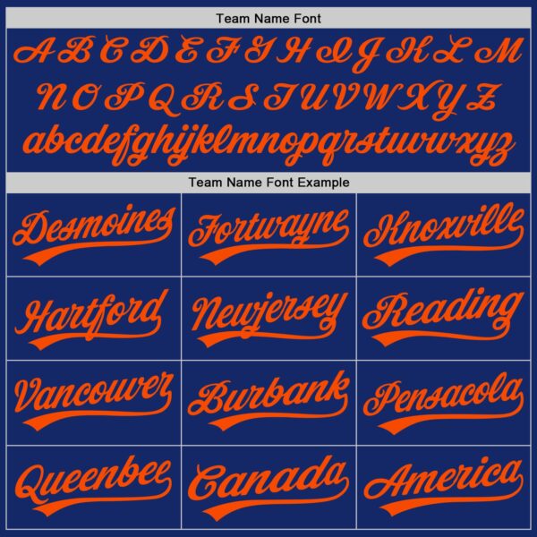 Custom Graffiti Pattern Orange-Royal 3D Scratch Authentic Baseball Jersey