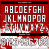 Custom Red White-Black 3D Pattern Design Abstract Splash Grunge Art Authentic Baseball Jersey