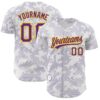 Custom White Purple-Gold 3D Pattern Design Curve Lines Authentic Baseball Jersey