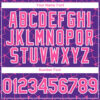 Custom Purple Pink-White 3D Pattern Design Star Lines Authentic Baseball Jersey