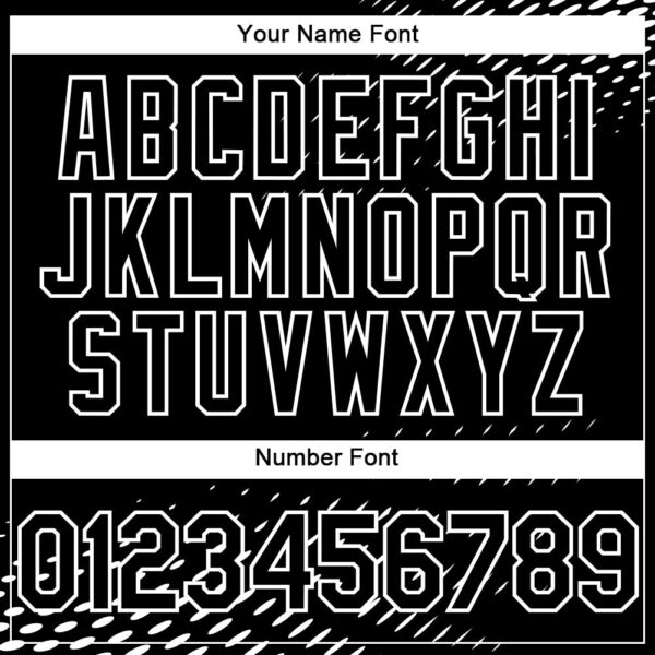 Custom Black White 3D Pattern Design Halftone Authentic Baseball Jersey