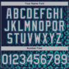 Custom Navy Gray-Teal 3D Pattern Design Leopard Print Fade Fashion Authentic Baseball Jersey