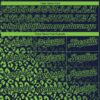 Custom Navy Neon Green 3D Pattern Design Leopard Print Fade Fashion Authentic Baseball Jersey