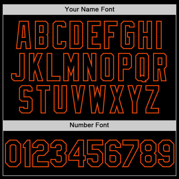 Custom Black Orange Line Authentic Baseball Jersey