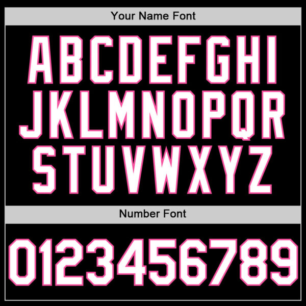 Custom Black White-Pink Line Authentic Baseball Jersey