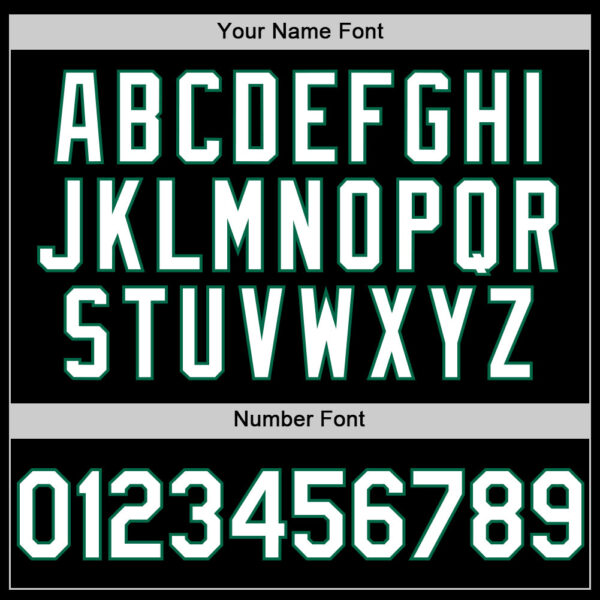 Custom Black White-Kelly Green Line Authentic Baseball Jersey