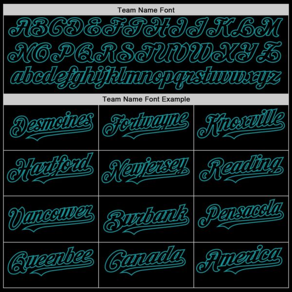 Custom Black Teal Line Authentic Baseball Jersey