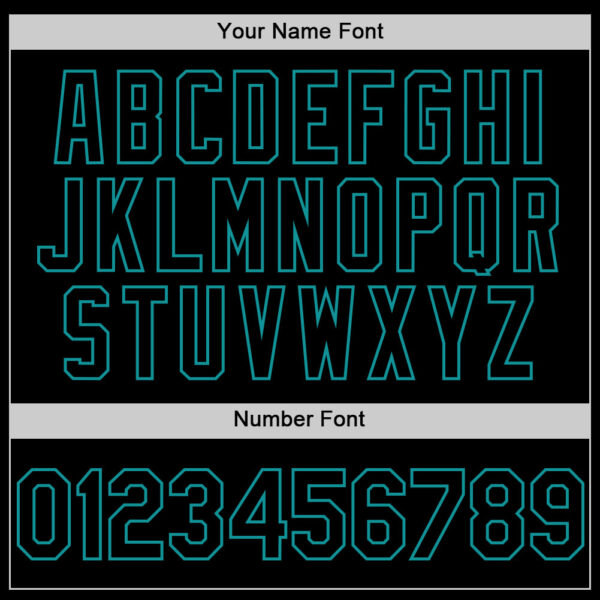 Custom Black Teal Line Authentic Baseball Jersey