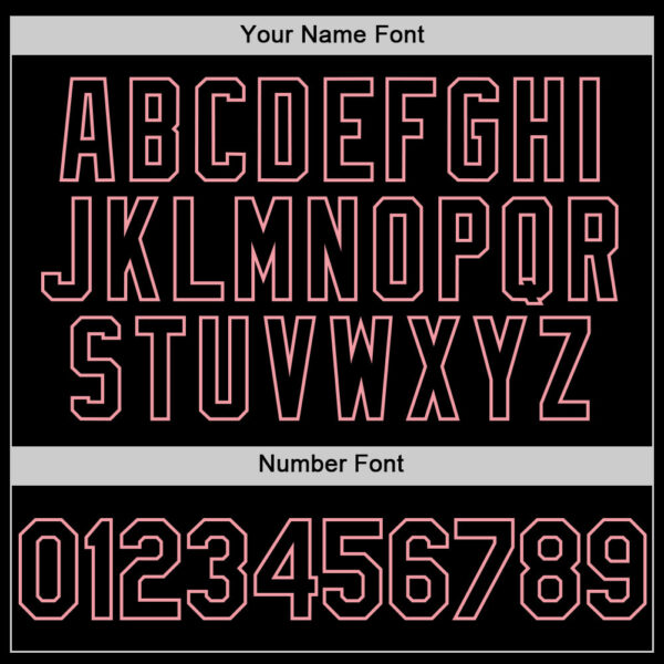 Custom Black Medium Pink Line Authentic Baseball Jersey