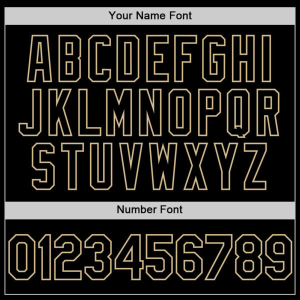 Custom Black Vegas Gold Line Authentic Baseball Jersey