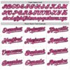 Custom White Pink-Black Line Authentic Baseball Jersey