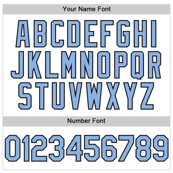 Custom White Light Blue-Black Line Authentic Baseball Jersey