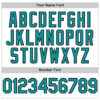 Custom White Teal-Black Line Authentic Baseball Jersey