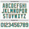 Custom White Teal-Orange Line Authentic Baseball Jersey