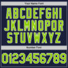 Custom Navy Neon Green-White Line Authentic Baseball Jersey