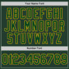 Custom Green Gold Line Authentic Baseball Jersey