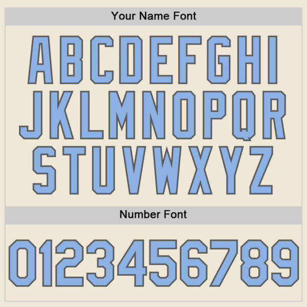 Custom Cream Light Blue-Steel Gray Line Authentic Baseball Jersey