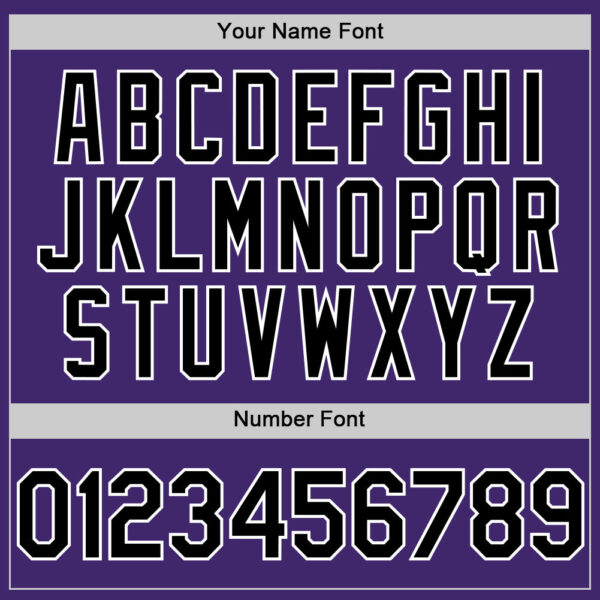 Custom Purple Black-White Line Authentic Baseball Jersey