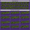 Custom Purple Black-Neon Green Line Authentic Baseball Jersey