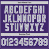 Custom Purple Gray-White Line Authentic Baseball Jersey