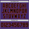 Custom Purple Black-Orange Line Authentic Baseball Jersey