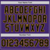 Custom Purple Black-Gold Line Authentic Baseball Jersey