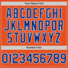 Custom Orange Royal-White Line Authentic Baseball Jersey