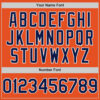 Custom Orange Navy-White Line Authentic Baseball Jersey