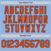 Custom Light Blue Orange-Black Line Authentic Baseball Jersey