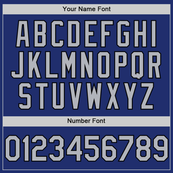 Custom Royal Gray-Black Line Authentic Baseball Jersey