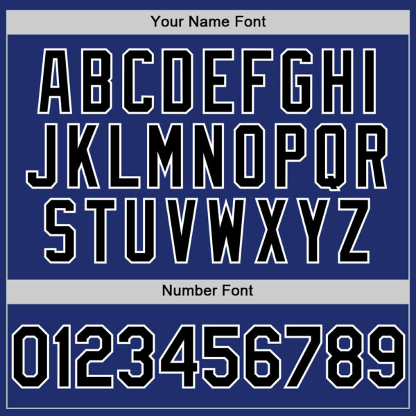 Custom Royal Black-White Line Authentic Baseball Jersey