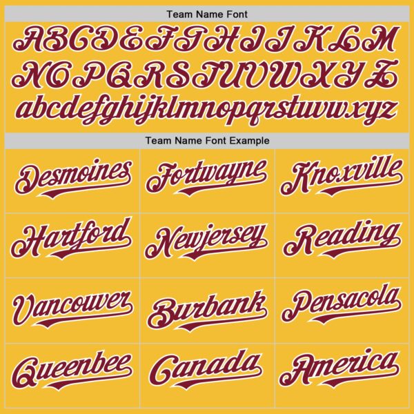 Custom Gold Crimson-White Line Authentic Baseball Jersey