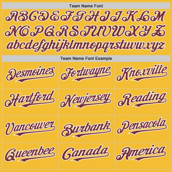 Custom Gold Burgundy-White Line Authentic Baseball Jersey