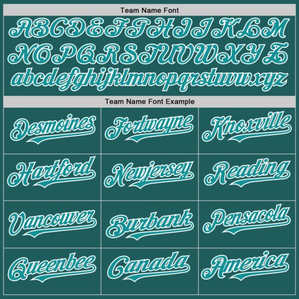 Custom Teal White Line Authentic Baseball Jersey