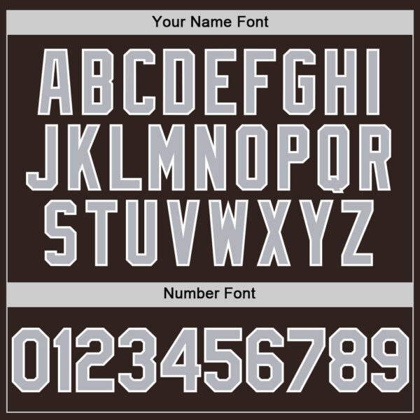 Custom Brown Gray-White Line Authentic Baseball Jersey