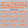 Custom Gray Orange-White Line Authentic Baseball Jersey