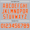 Custom Gray Orange-White Line Authentic Baseball Jersey