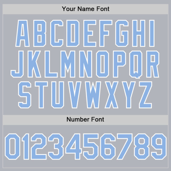 Custom Gray Light Blue-White Line Authentic Baseball Jersey